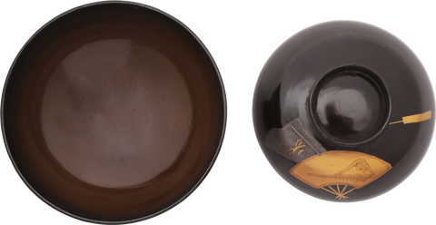 JAPANESE LACQUERED BOWL OWAN, MEIJI PERIOD, 1867-1912 - Fagan Arms