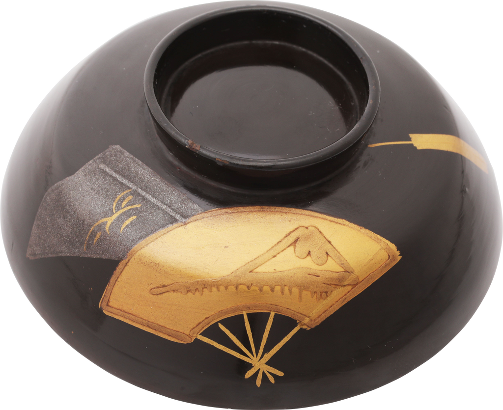 JAPANESE LACQUERED BOWL OWAN, MEIJI PERIOD, 1867-1912 - The History Gift Store