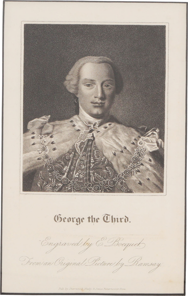 ORIGINAL ENGLISH LITHOGRAPH: GEORGE III - The History Gift Store