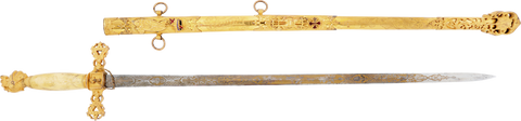 FINE KNIGHTS TEMPLAR SWORD LATE 19TH-EARLY 20TH CENTURY - The History Gift Store