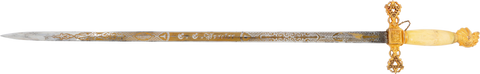 FINE KNIGHTS TEMPLAR SWORD LATE 19TH-EARLY 20TH CENTURY - The History Gift Store