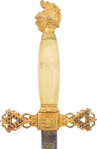 FINE KNIGHTS TEMPLAR SWORD LATE 19TH-EARLY 20TH CENTURY - The History Gift Store