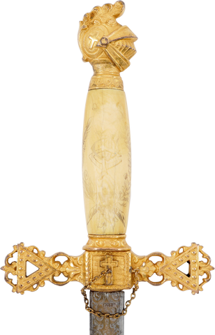 FINE KNIGHTS TEMPLAR SWORD LATE 19TH-EARLY 20TH CENTURY - The History Gift Store