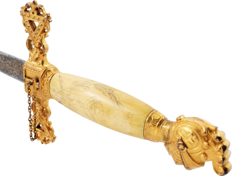 FINE KNIGHTS TEMPLAR SWORD LATE 19TH-EARLY 20TH CENTURY - The History Gift Store
