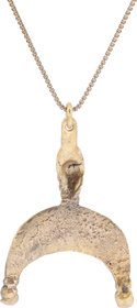 FINE VIKING LUNAR PENDANT NECKLACE, 9TH-10TH CENTURY AD - Fagan Arms