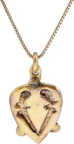 ANCIENT VIKING HEART PENDANT NECKLACE, C.850-1050 AD - Fagan Arms