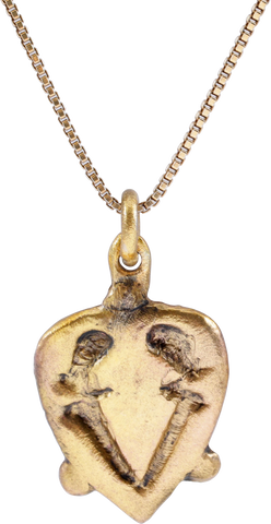 ANCIENT VIKING HEART PENDANT NECKLACE, C.850-1050 AD - Fagan Arms