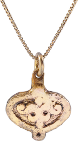 VIKING HEART AMULET NECKLACE, C.900-1050 AD - The History Gift Store