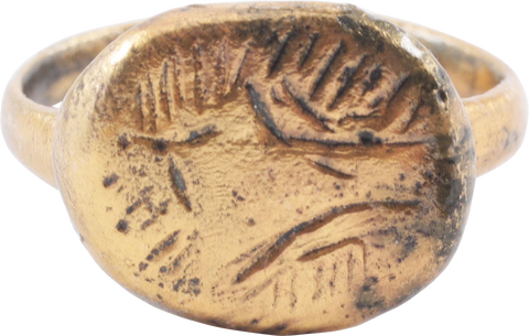 EARLY CHRISTIAN RING 5th-9th CENTURY AD, SIZE 5 1/4 - The History Gift Store