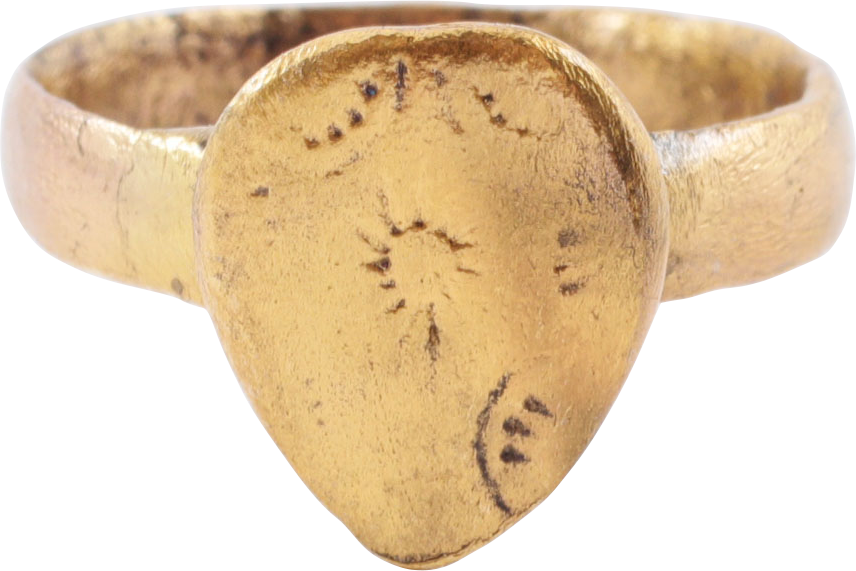 VIKING HEART RING, 11TH CENTURY AD, SIZE 10 ¼+ - The History Gift Store