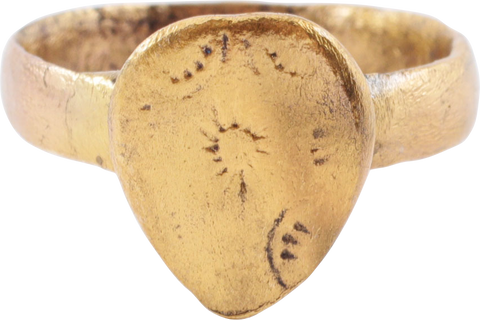 VIKING HEART RING, 11TH CENTURY AD, SIZE 10 ¼+ - The History Gift Store