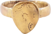 VIKING HEART RING, 11TH CENTURY AD, SIZE 10 ¼+ - The History Gift Store