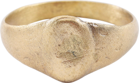 LATE GOTHIC CHRISTIAN RING, 15th-16th CENTURY, SIZE 9 1/2 - The History Gift Store