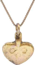 ANCIENT VIKING HEART PENDANT NECKLACE, C.850-1050 AD - Fagan Arms