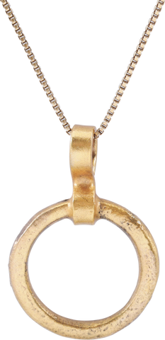 CELTIC PROSPERITY RING NECKLACE C.400-100 BC - The History Gift Store