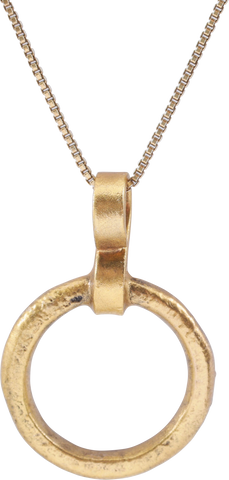 CELTIC PROSPERITY RING NECKLACE C.400-100 BC - The History Gift Store