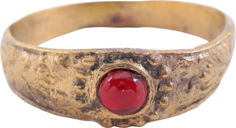 EUROPEAN BETROTHAL RING 16TH-17TH CENTURY SIZE 11 1/2 - The History Gift Store