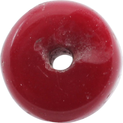 VIKING RED GLASS BEAD, 850-1100 AD - The History Gift Store