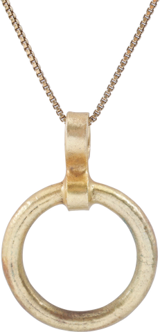 CELTIC PROSPERITY RING NECKLACE C.400-100 BC - The History Gift Store