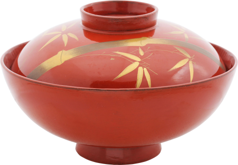 JAPANESE LACQUERED BOWL OWAN, MEIJI PERIOD, 1867-1912 - The History Gift Store