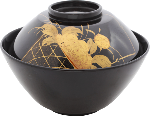 JAPANESE LACQUER BOWL OWAN BEFORE 1912 - Fagan Arms