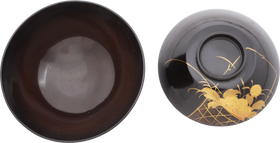 JAPANESE LACQUER BOWL OWAN BEFORE 1912 - Fagan Arms