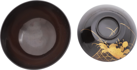 JAPANESE LACQUER BOWL OWAN BEFORE 1912 - Fagan Arms