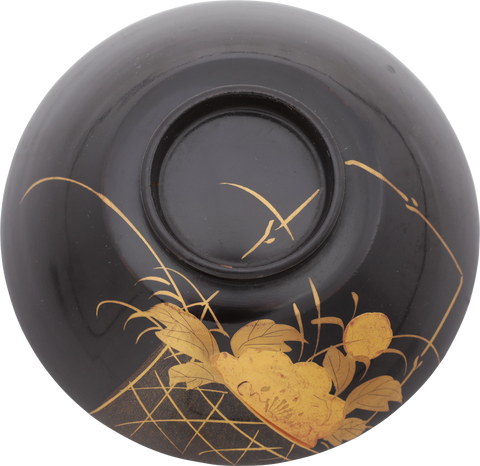 JAPANESE LACQUER BOWL OWAN BEFORE 1912 - Fagan Arms