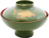 JAPANESE LACQUERED BOWL WITH COVER, MEIJI PERIOD - The History Gift Store