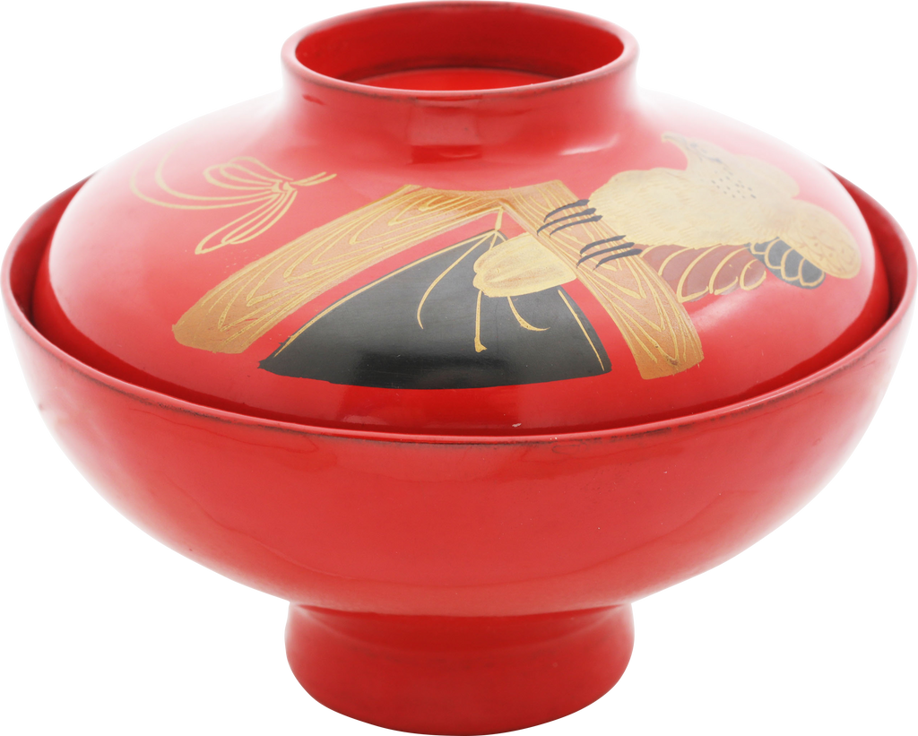 JAPANESE LACQUERED BOWL, OWAN. MEIJI PERIOD, BEFORE 1912 - The History Gift Store