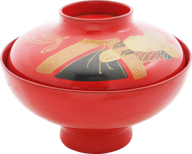 JAPANESE LACQUERED BOWL, OWAN. MEIJI PERIOD, BEFORE 1912 - Fagan Arms