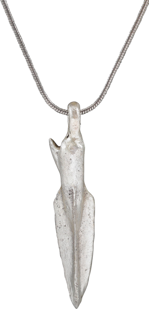 ASSYRIAN BRONZE ARROWHEAD PENDANT NECKLACE, 750-612 BC - Fagan Arms