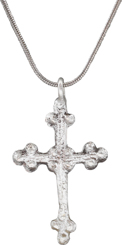 EUROPEAN SILVERED CROSS, LATE MEDIEVAL, 14TH-15TH CENTURY - Fagan Arms