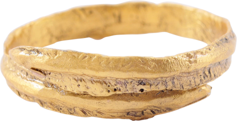 FINE VIKING COIL RING, C.850-1050 AD, SIZE 10 - The History Gift Store