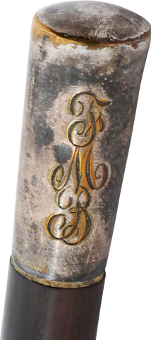 AMERICAN SILVER MOUNTED PLANTATION CANE, EARLY 19TH CENTURY - The History Gift Store