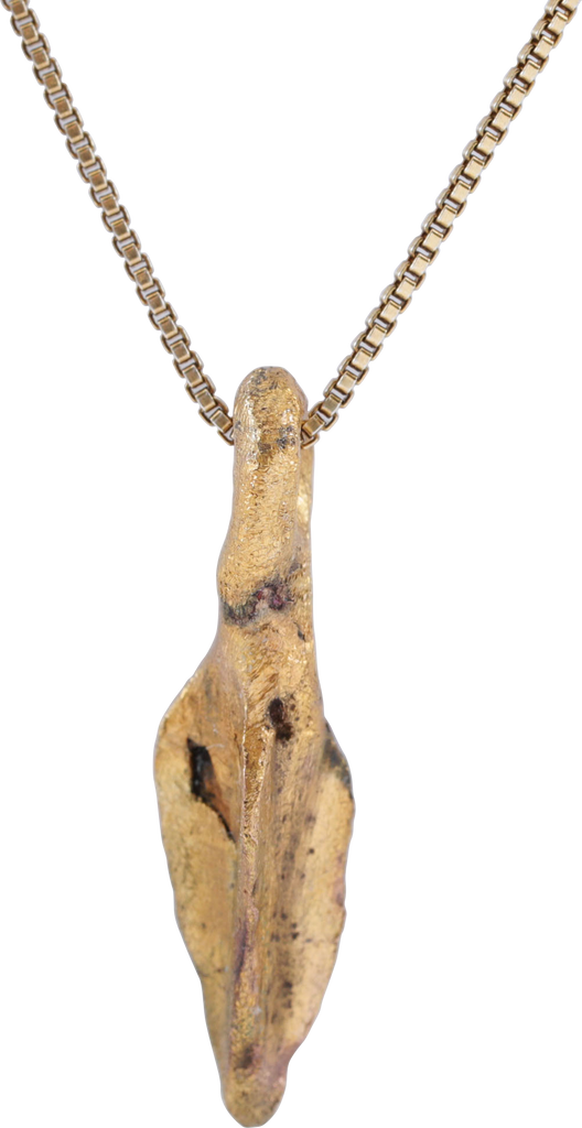 BRONZE GRECO-ROMAN ARROWHEAD PENDANT NECKLACE, 300 - 100 BC - Fagan Arms