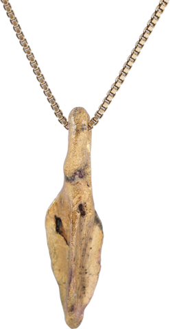 BRONZE GRECO-ROMAN ARROWHEAD PENDANT NECKLACE, 300 - 100 BC - Fagan Arms