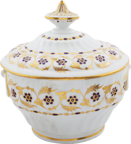 FINE FIRST PERIOD WORCESTER SUGAR BOWL - Fagan Arms