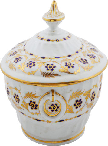 FINE FIRST PERIOD WORCESTER SUGAR BOWL - Fagan Arms