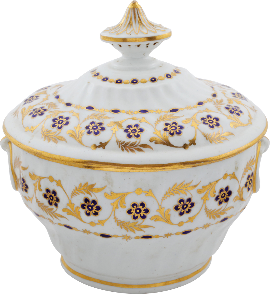 FINE FIRST PERIOD WORCESTER SUGAR BOWL - Fagan Arms