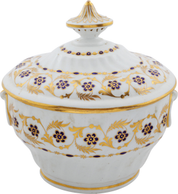 FINE FIRST PERIOD WORCESTER SUGAR BOWL - Fagan Arms