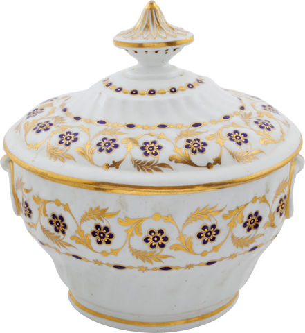 FINE FIRST PERIOD WORCESTER SUGAR BOWL - Fagan Arms