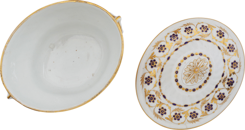 FINE FIRST PERIOD WORCESTER SUGAR BOWL - Fagan Arms