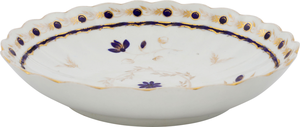 FINE FIRST PERIOD WORCESTER EXPORT DISH OR SHALLOW BOWL C.1770-83 - The History Gift Store