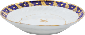 WORCESTER EXPORT DISH OR SHALLOW BOWL C.1785 - Fagan Arms