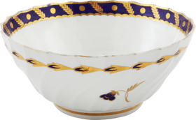 ENGLISH EXPORT POTTERY, FIRST PERIOD WORCESTER BOWL - The History Gift Store