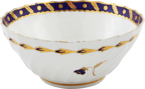 ENGLISH EXPORT POTTERY, FIRST PERIOD WORCESTER BOWL - The History Gift Store