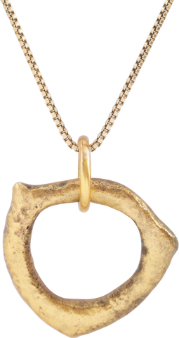 RARE FORM CELTIC PROSPERITY RING NECKLACE, C.300-100 BC - Fagan Arms
