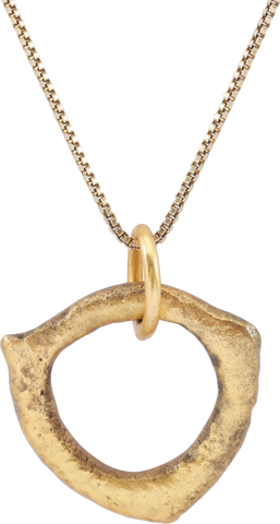 RARE FORM CELTIC PROSPERITY RING NECKLACE, C.300-100 BC - Fagan Arms