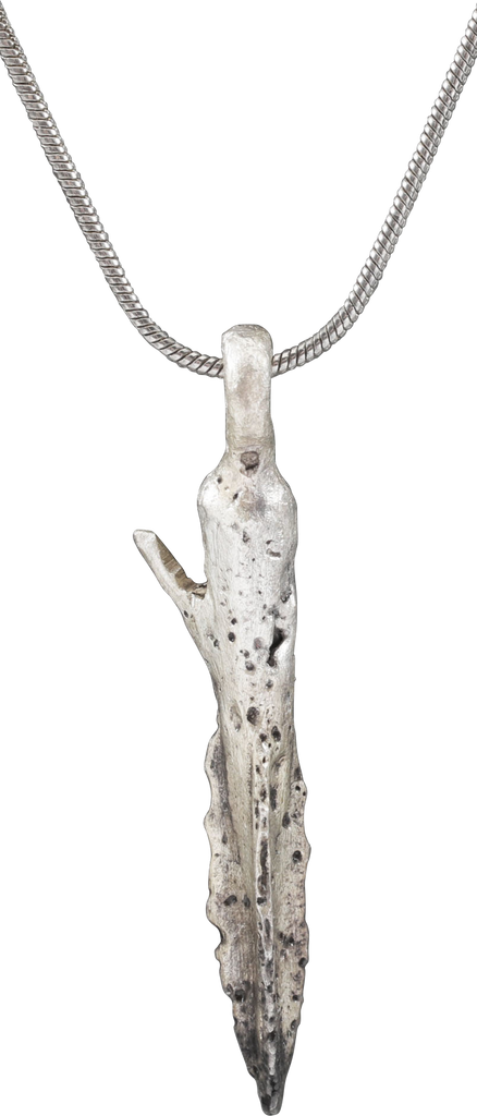 FINE GREEK SOCKETED ARROWHEAD NECKLACE, 690-250 BC - Fagan Arms